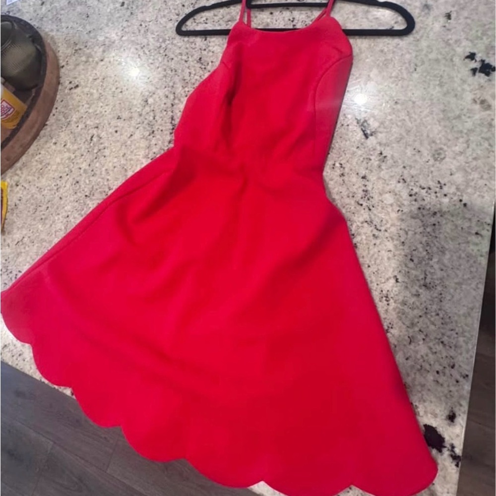 Lulu's Vibrant Red Dress